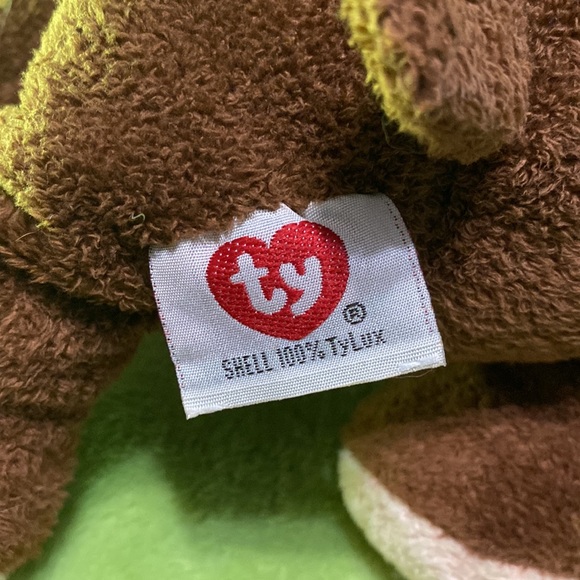 Ty Pluffies Merry Moose Reindeer Brown Soft Plush Tylux 2006 Christmas - Picture 7 of 8